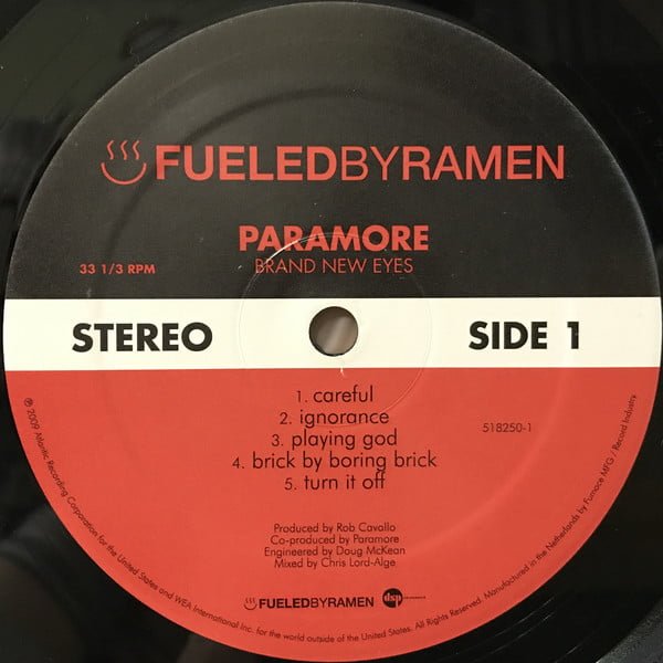 Paramore – Brand New Eyes - Sagittarius Records